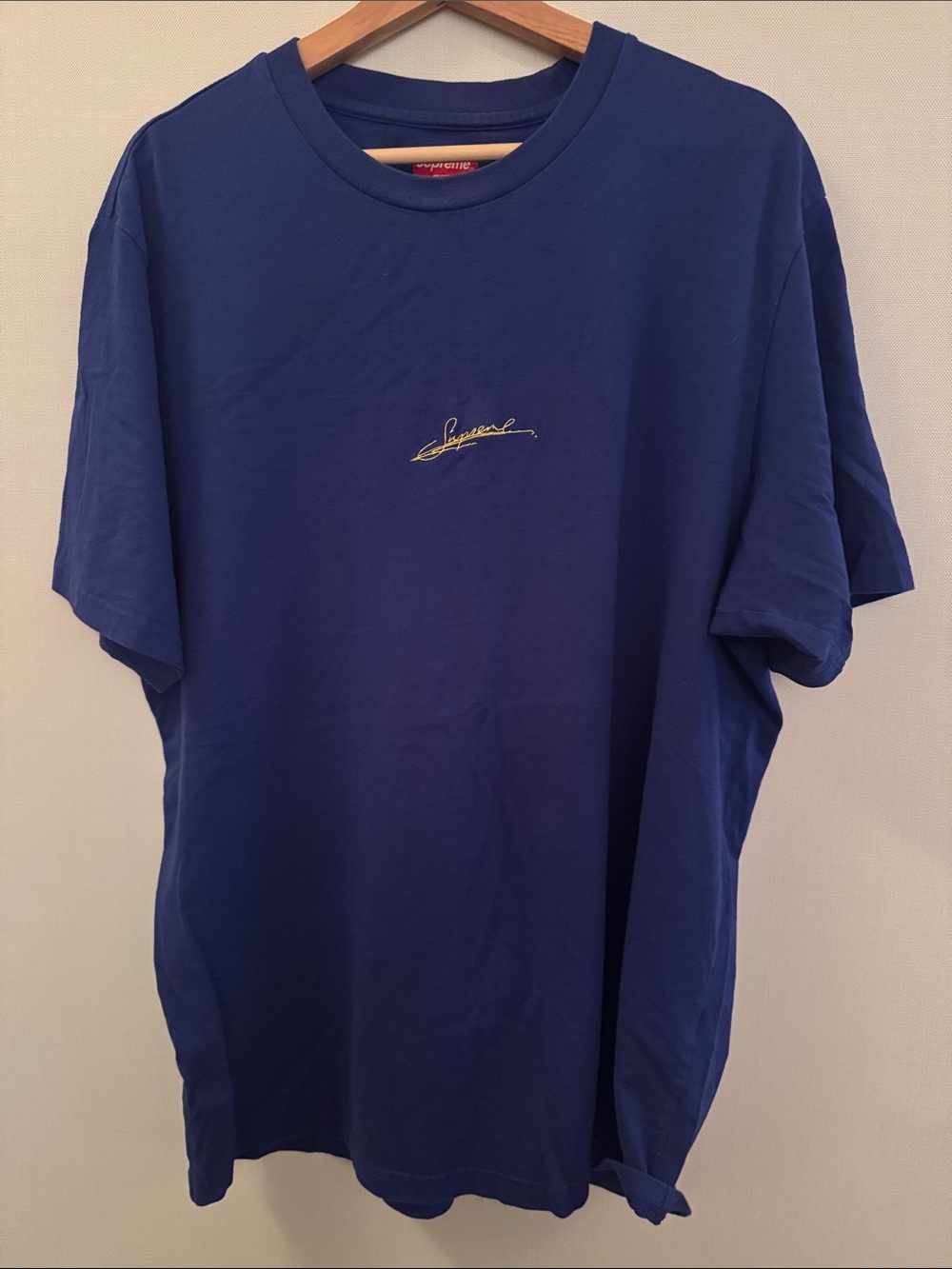 Supreme Cursive Logo Short Sleeve Tee